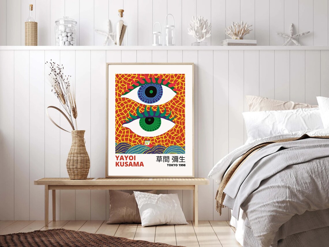 Yayoi Kusama Eyes Poster Yayoi Kusama Print Yayoi Kusama Etsy