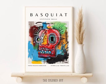 Untitled Skull : Jean-Michel Basquiat Poster, Basquiat Poster Print, Basquiat Wall Art, Graffiti Artwork, Museum Poster