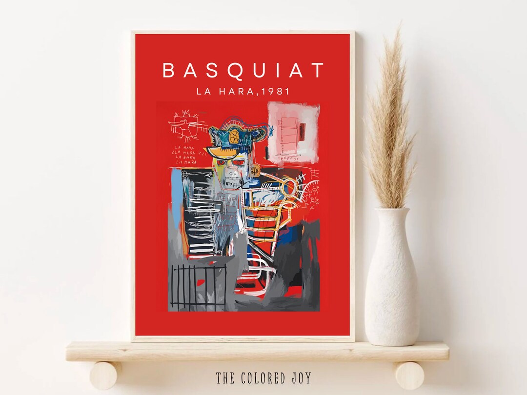 Jean Michel Basquiat La Hara Poster, Graffiti Poster, Museum Poster