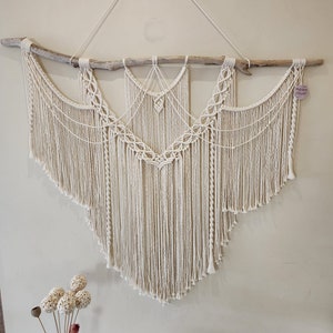 Macrame Wall Art Hanging - Bohemian Decoration, Woven Wall Art, Perfect Housewarming Gift and Headboard Statement Piece, Wall Accessories