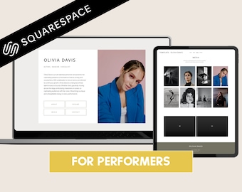 Squarespace-sjabloon voor artiesten en artiesten