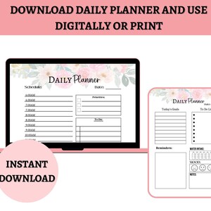 2 Page Printable Routine Planner to Do List Work/home Daily - Etsy