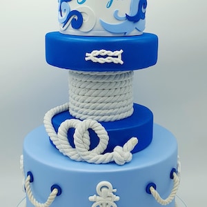 Torta scenografica finta tema Mare per Comunione/Battesimo/compleanno o altri eventi speciali.