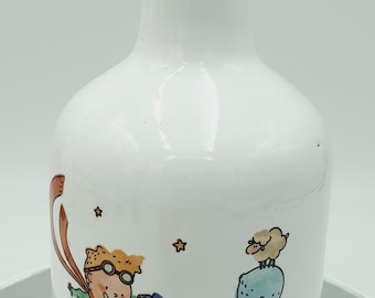 Bottiglia Olio in ceramica personalizzata Piccolo Principe o altri temi ideale come bomboniera nascita battesimo matrimonio comunione ecc...