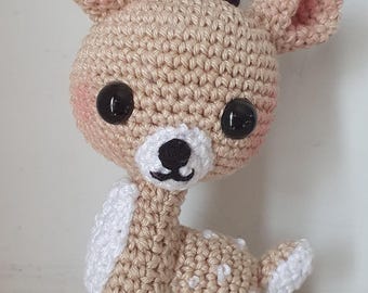 Deer, Wolf, Bambi, Little Wolf amigurumi handmade.