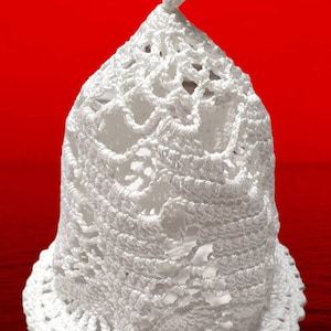Campanella artigianale all'uncinetto per albero di Natale