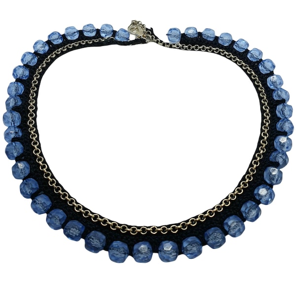 Collana Perla blu - Gioielli - Collane - di Il Laboratorio creativo Collana Perla blu - Gioielli - Collane - di Il Laboratorio creativo