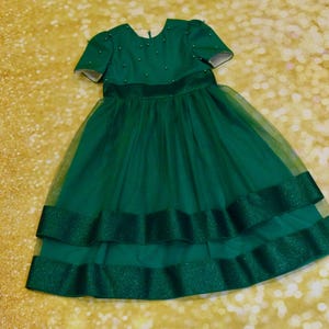 Girl Christmas Dress-Princess Dress-Holiday Dress-Christmas Girl Dress-Christmas Dress-Girls Occasion Dress-Girls Party Dress-Festive Dress