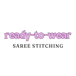 Saree Stitching/ Ready to wear Sari/ Sari Stitching/ Sari Stitching with Pleats/ Readymade Saree