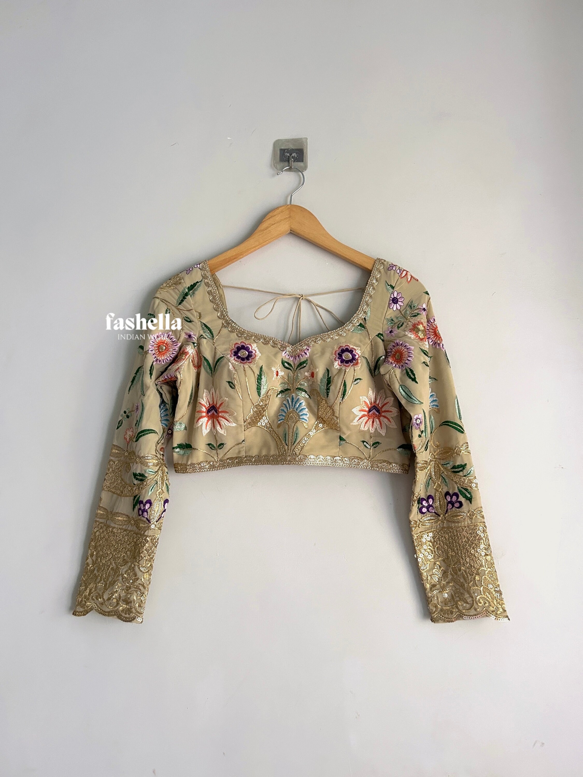 大量入荷 Indian Blouse/ Saree Cream Blouse/ Blouse Indian Cream トップス