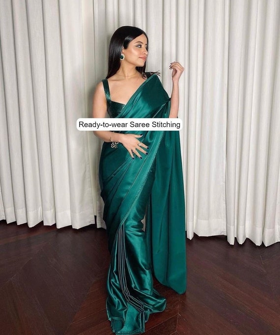 Saree Standard Blouse Sari Lehenga Choli Gown Plazzo Salwar Stitching  Service | eBay
