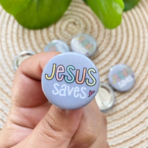 Jesus Saves | Button Pins