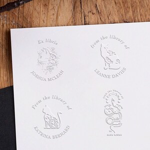 From the Library of Book Embosser Custom Personalized From the Library of Book Belongs to Ex Libris Book Lover Gift