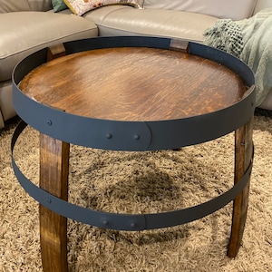 Wine barrel coffee table Bild 2