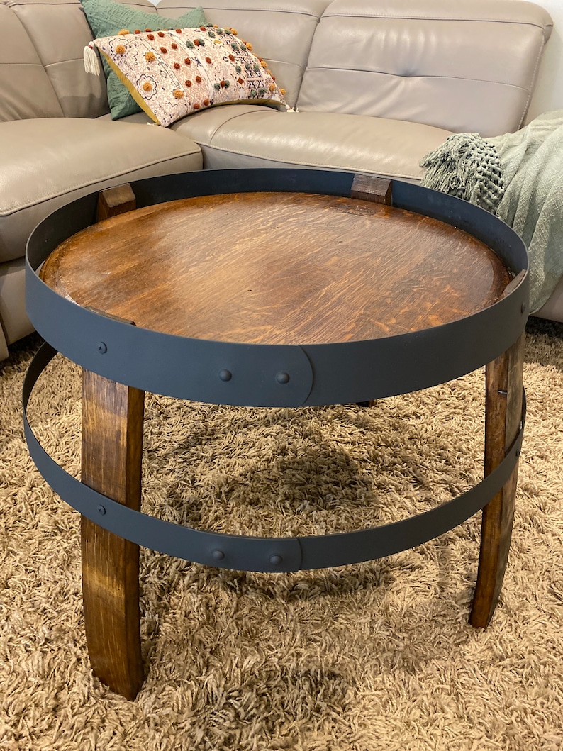 Wine barrel coffee table Bild 2