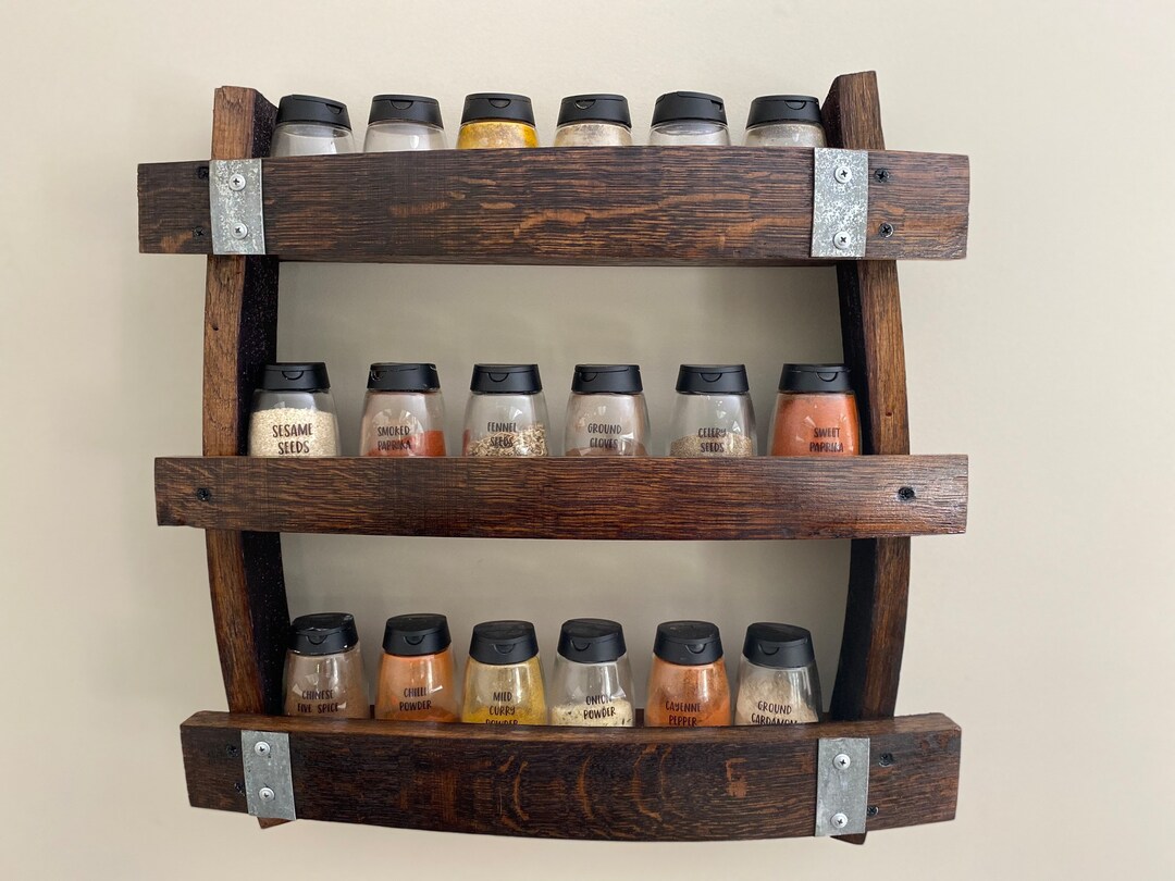 Wine Barrel Spice Rack Etsy Australia