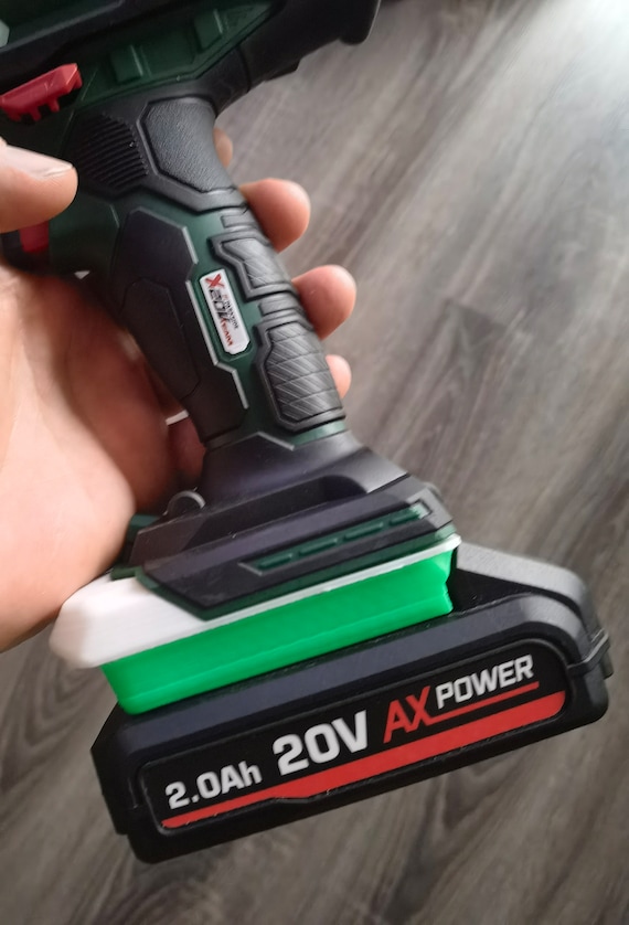 Action FERM AX Power Battery Adapter on Lidl Parkside Tool - Etsy