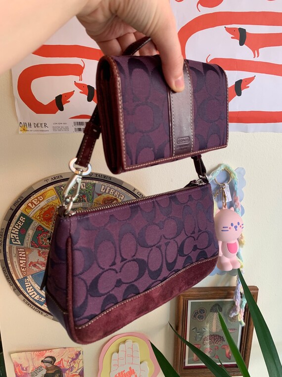 light purple coach wallet