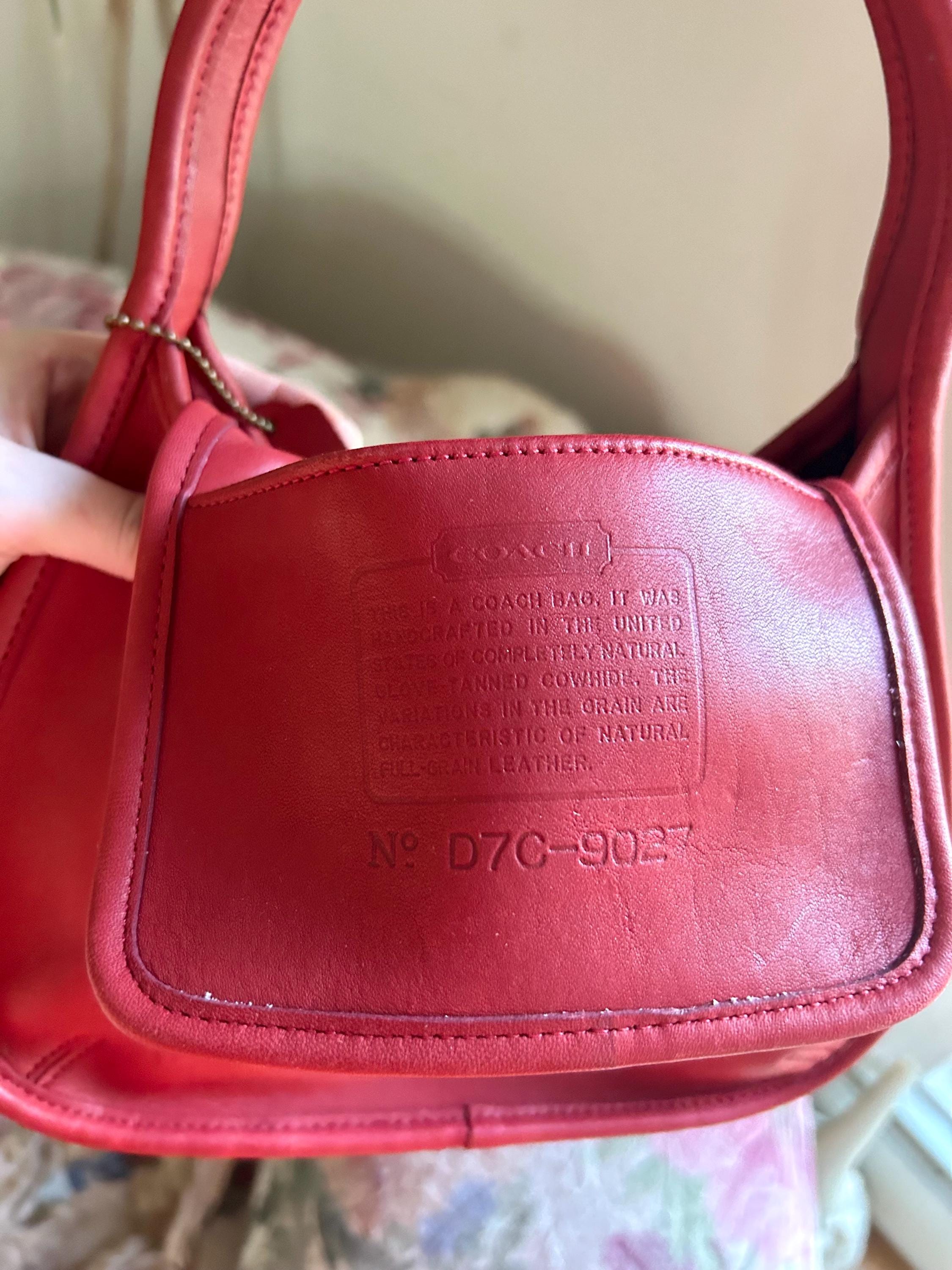 Vintage Rare Ergo Coach Mini Red Leather Shoulder Bag - Etsy Vintage Rare Ergo Coach Mini Red Leather Shoulder Bag - Etsy
