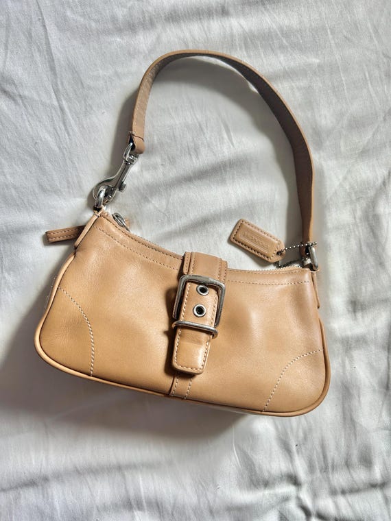 バッグ COACH y2k 00 oldcoach hobo oneshoulder COACH HOBO SHOULDER BAG Y2K BROWN PEBBLE LEATHER SILVER