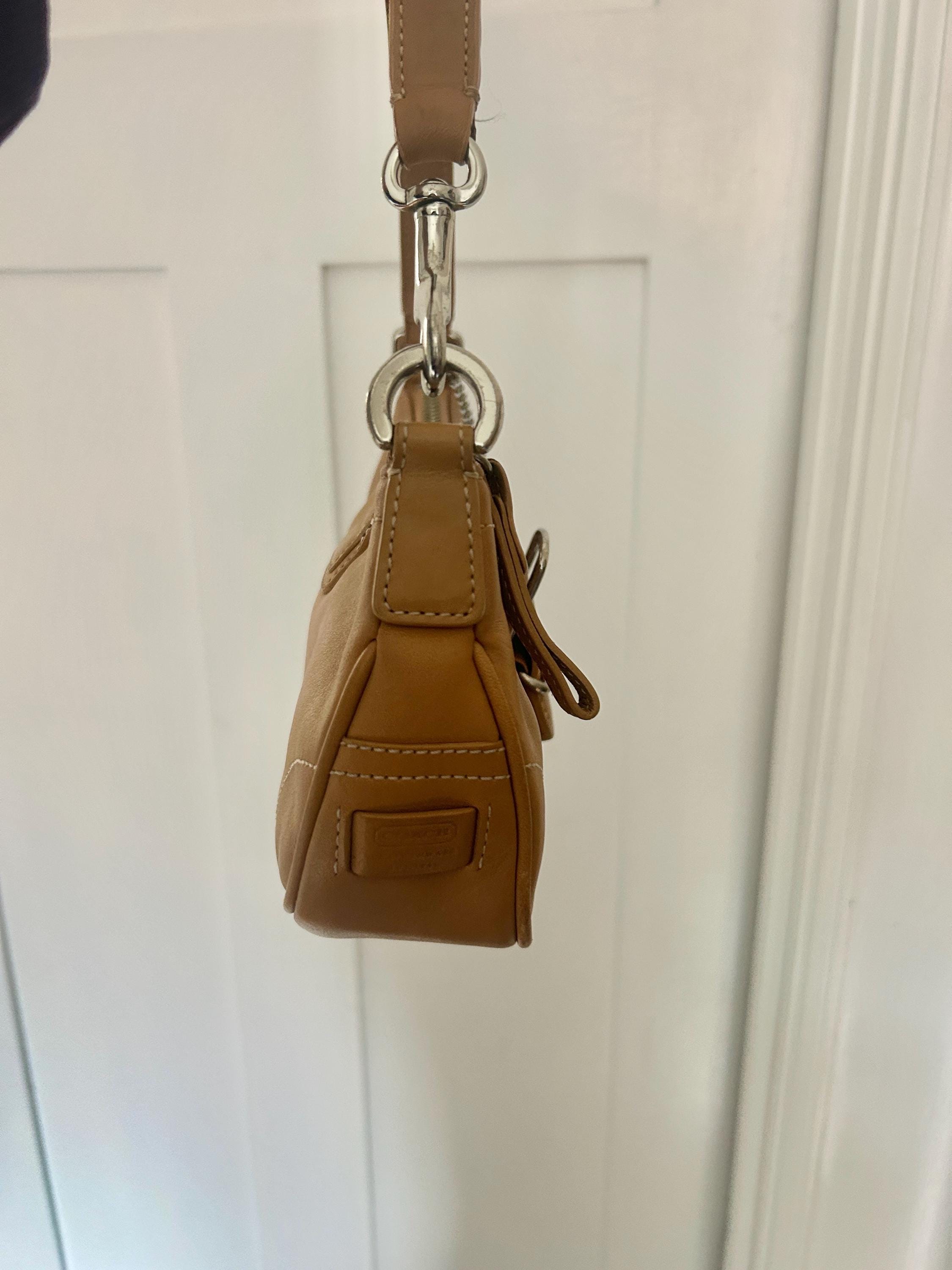 Coach Y2k Hobo Buckle Shoulder Bag in Tan Leather - Etsy