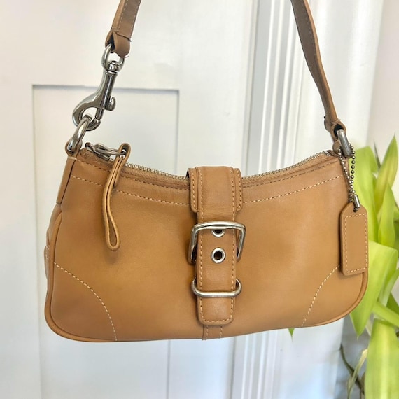 Coach Y2k Hobo Buckle Shoulder Bag in Tan Leather - Etsy