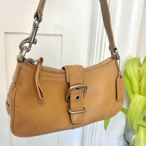 Coach Y2k Hobo Buckle Shoulder Bag in Tan Leather - Etsy
