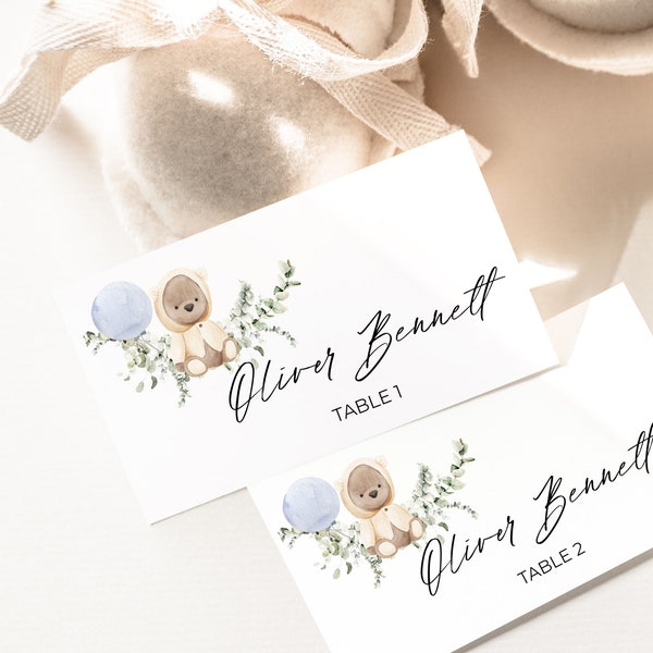 Baptism Place Cards Etsy