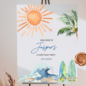 el gran signo de bienvenida, el signo de bienvenida personalizado, navega hasta el cumpleaños, el primer cumpleaños, el gran primer cumpleaños, descarga instantánea