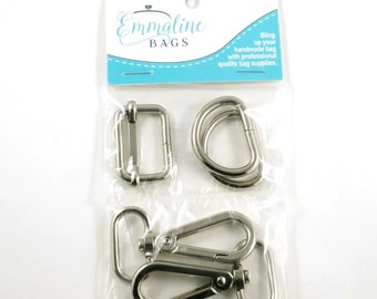 Crossbody Bag Hardware Kit - Nickel