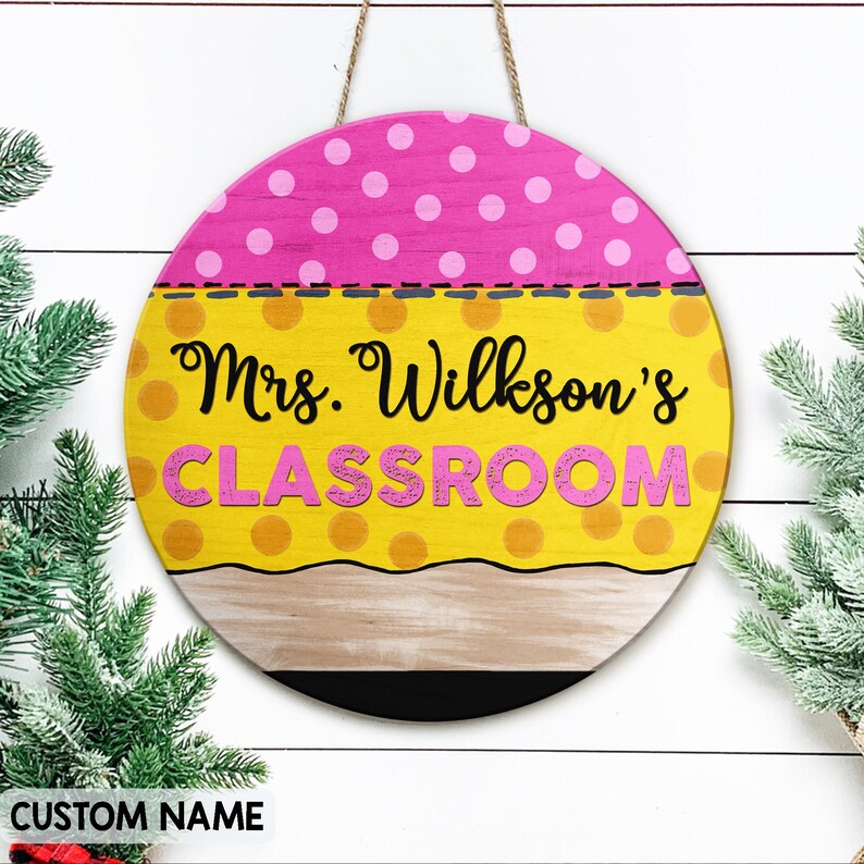 Personalized Teacher Door Sign Teacher Name Sign Back to - Etsy