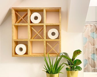 TIC TAC TOE - Etagère design pour papier toilette, tasses, jouets etc.