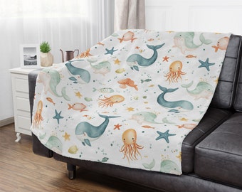 Ocean Friends kinder microvezelfleecedeken! 100% Pluizig!