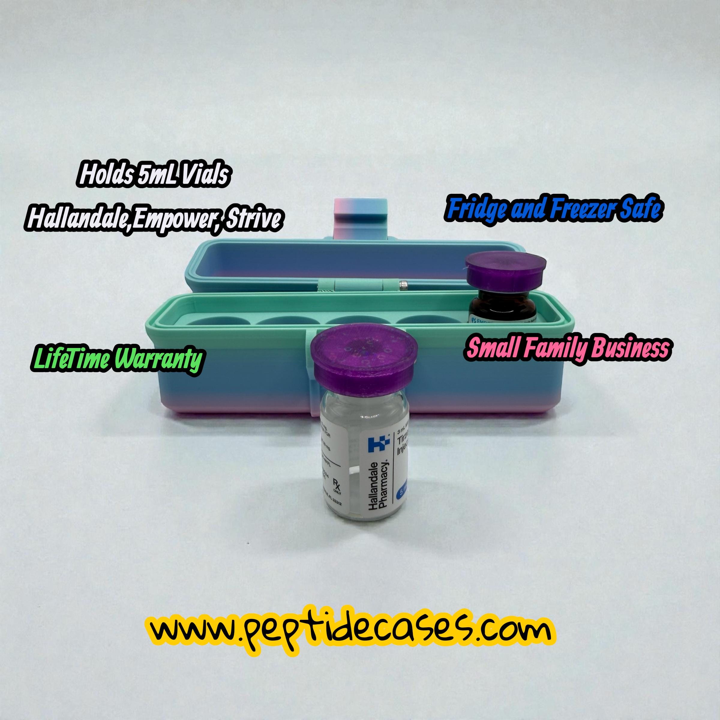 5ml Peptide Storage Box, Perfect for Vials From Hallandale, Redrock, Empower, Strive and More! Pick Your Own Color! - Etsy 5ml Peptide Storage Box, Perfect for Vials From Hallandale, Redrock, Empower, Strive and More! Pick Your Own Color! - Etsy