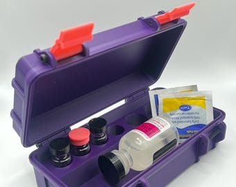 Peptide Storage Case. Holds Both Size 3mL and 5mL vials Plus accessories.