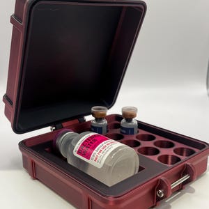 3ml Peptide Storage Box 10 Vials Plus Bacteriostatic Water. Medicine Case, vial storage.