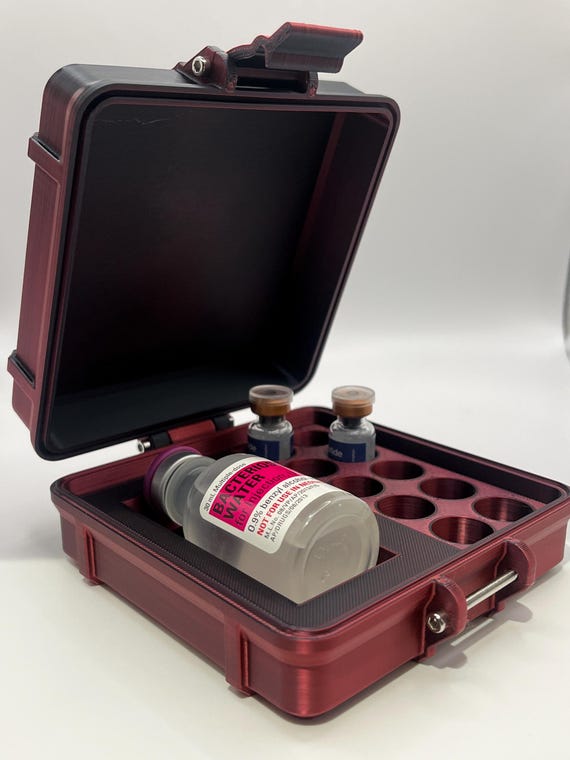 3ml Peptide Storage Box 10 Vials Plus Bacteriostatic Water. Medicine Case,  Vial Storage. - Etsy