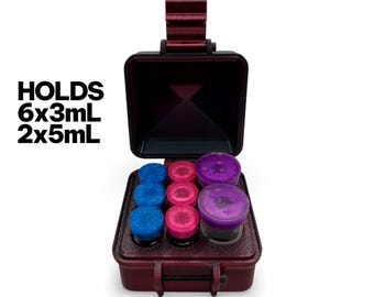 2-3mL Vial + 5mL  Vial Mixed  GLP1 Peptide Storage Box. Store Sema, Tirz, Reta, and more !