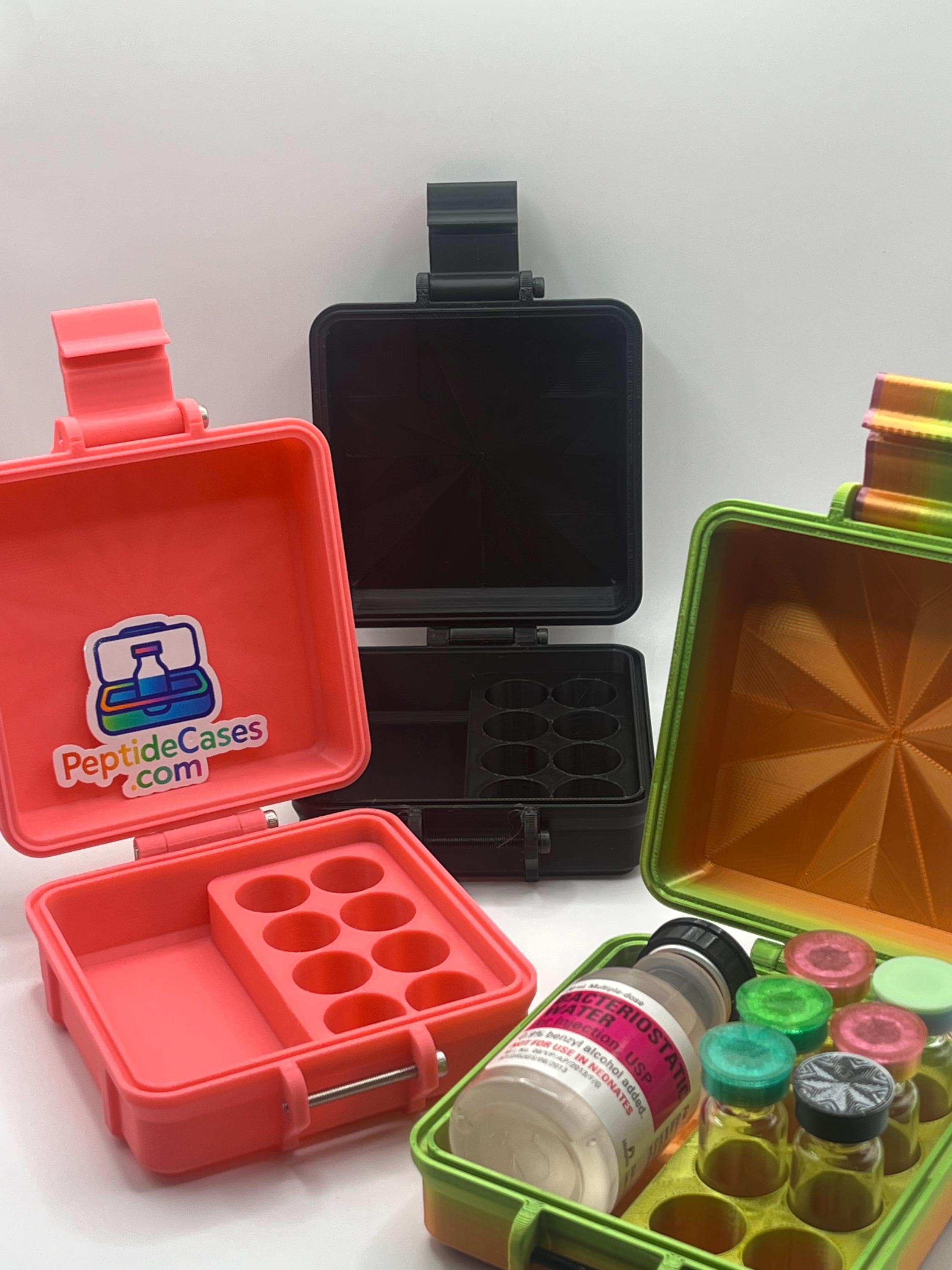 2-3mL Vial + Bac Water GLP1 Peptide Storage Box. Store Sema, Tirz, Reta, and more !