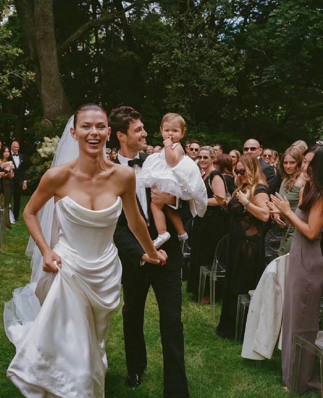 Minimalist Satin Corset Wedding Bridal Dress, Custom Simple Elegant ...