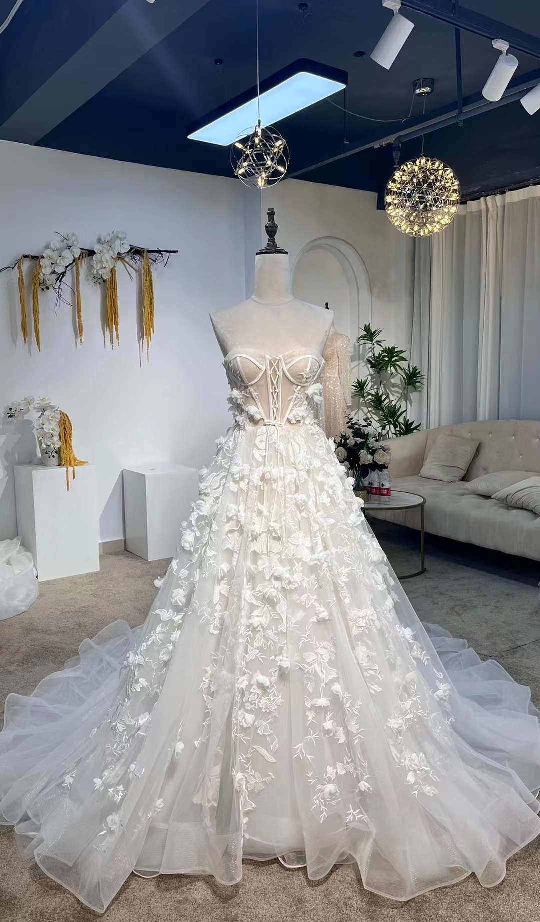 Fairy Corset Floral Wedding Ballgown Fairy Corset Floral Wedding Ballgown