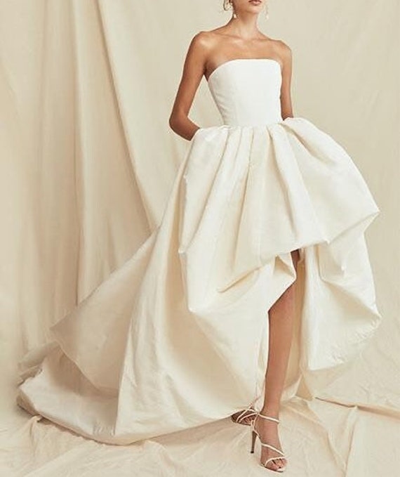 high low bridal dress