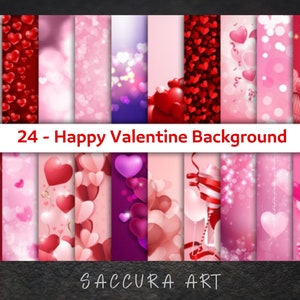 Valentinstag Digitaler Hintergrund, Rosa Herz Hintergrund