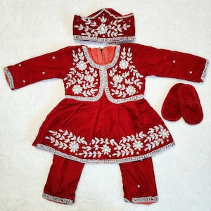 Nepali pasni dress for baby girl/Baby Weaning Ceremony /Rice feeding/ Annaprasan