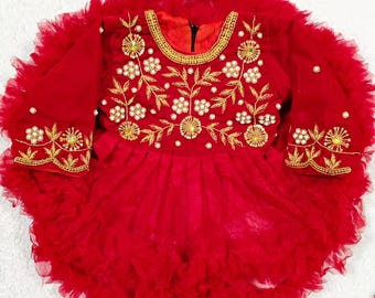 Nepalesische Pasni Kleid für Mädchen/Baby Weaning Ceremony/Reis füttern/ Annaprasan