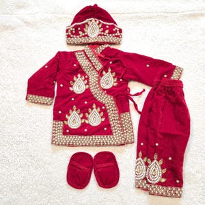 Nepali pasni dress for baby boy or girl/Baby Weaning Ceremony /Rice feeding/ Annaprasan
