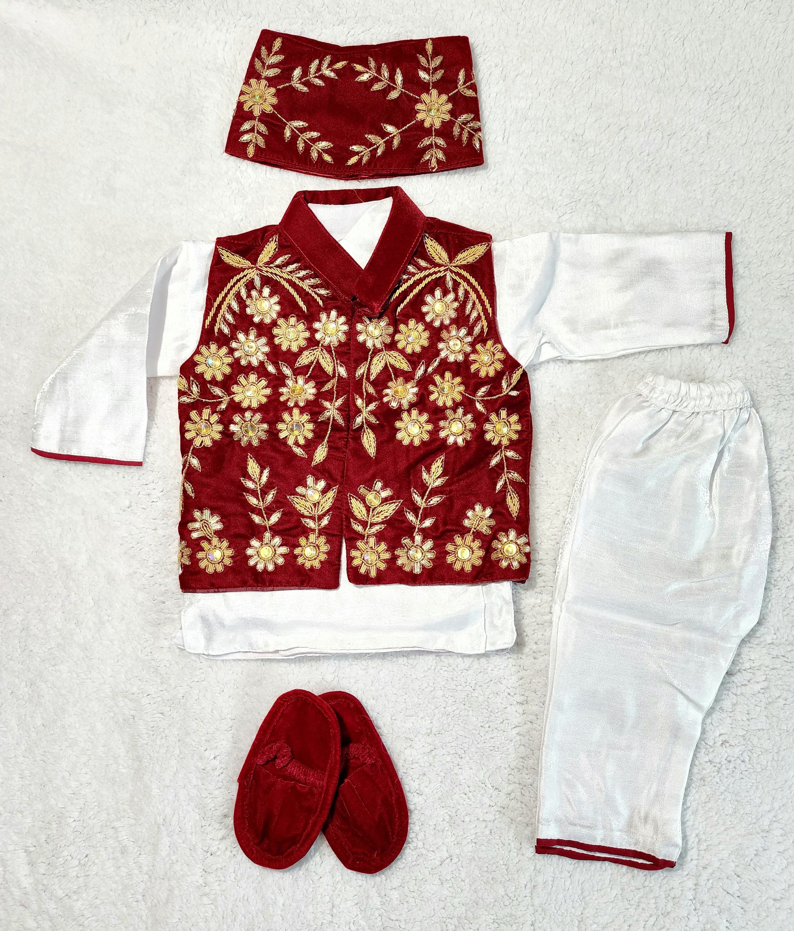 Weaning ceremony dress for baby best sale boy