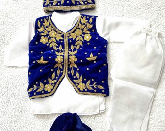 Nepali Pasni Kleid für Junge/Baby Entwöhnungszeremonie/ Reisfütterung/ Annaprasan