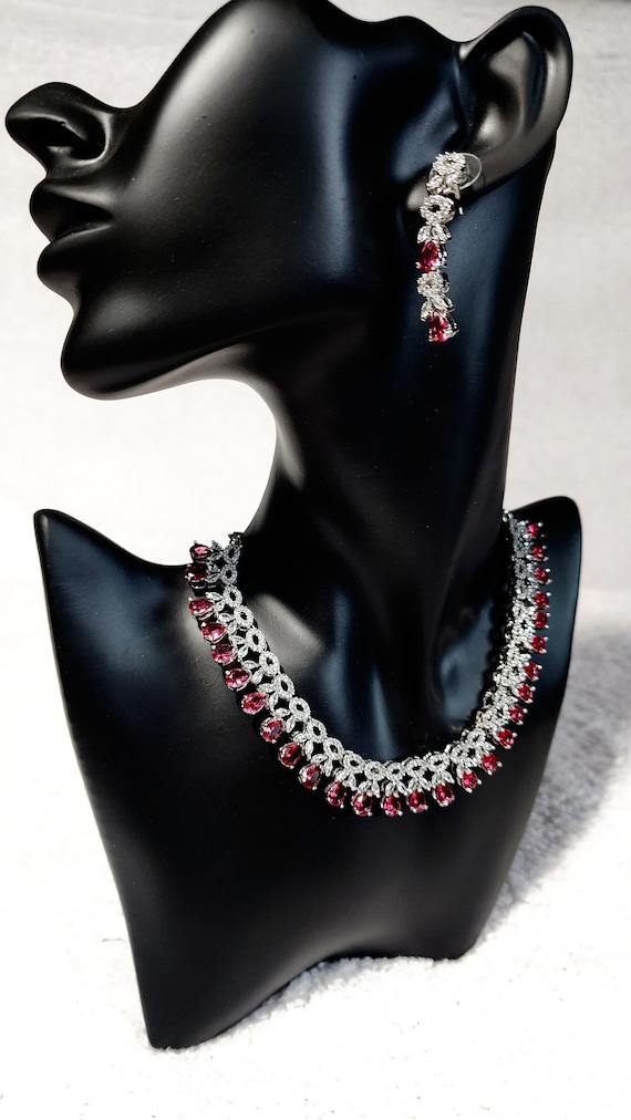 American diamond jwellery set