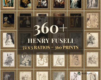 Dark Academia Wall Art | 72 Vintage Prints, Henry Fuseli, Printable Wall Art, Instant Download